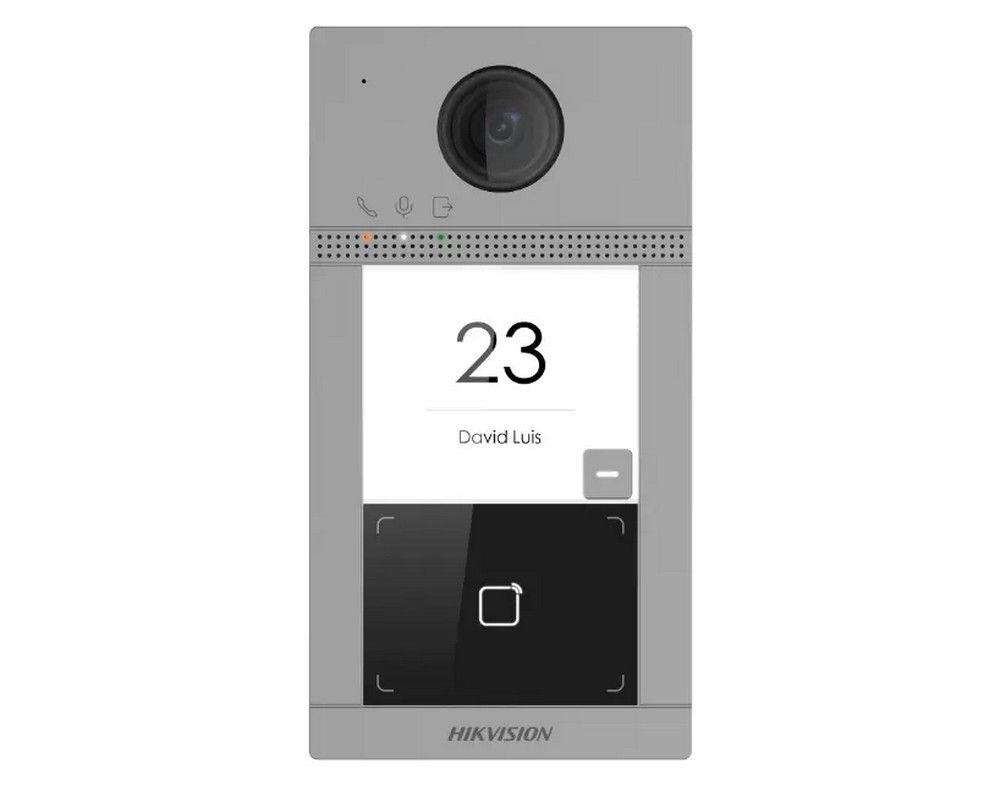 Videointerfon FULL HD 2 MP, 1 familie, Wireless, montaj ingropat, Hikvision, DS-KV8113-WME1(B)/FLUSH