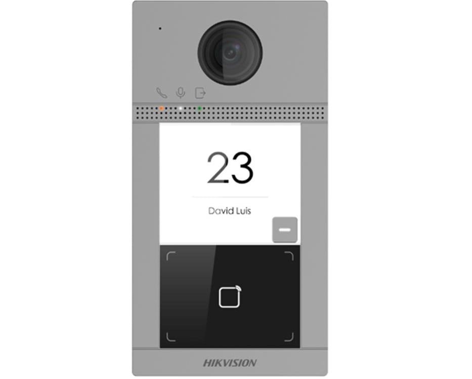 Videointerfon FULL HD, 1 familie, control acces, Wireless, aplicat, Hikvision, DS-KV8113-WME1(C)