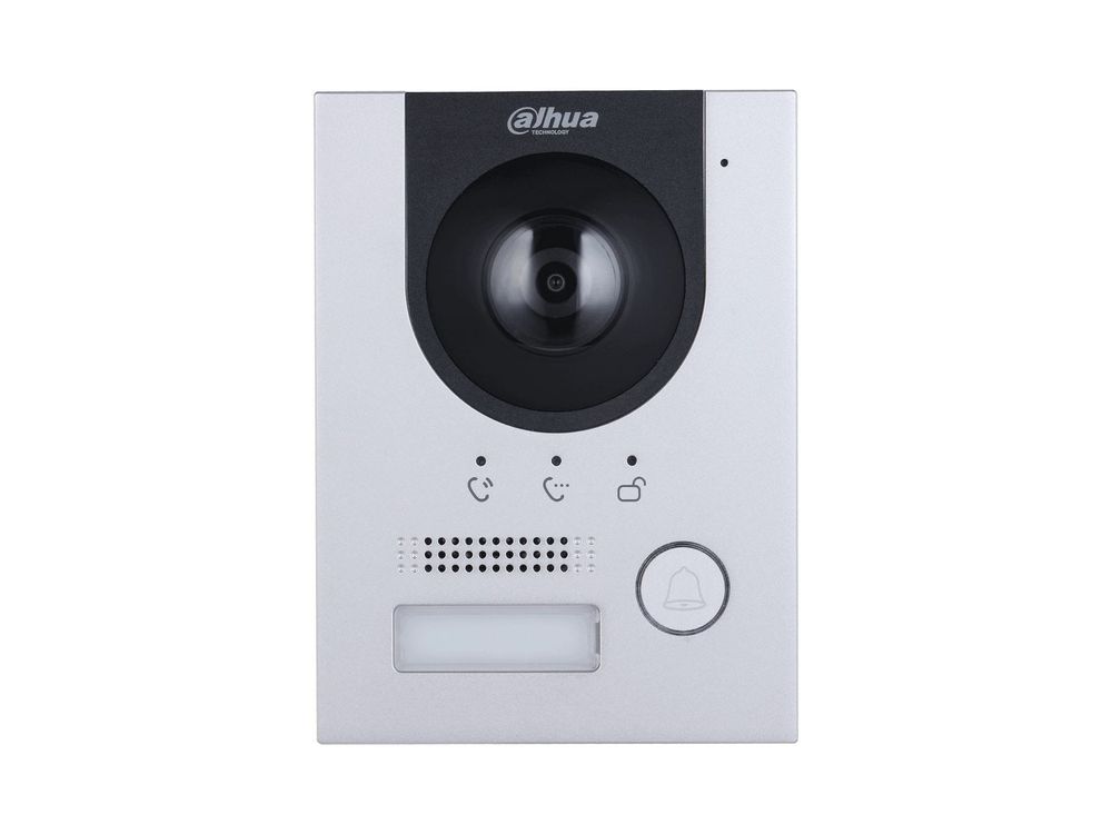 Videointerfon IP Dahua, camera 2MP, comunicare bidirectionala, slot microSD, PoE, IK07, IP65, VTO2201F-P-S2-proiect