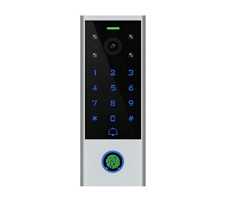 Videointerfon SECUKEY Vcontrol 3-F, Wi-Fi 2.4GHz, RFID/PIN, cu amprenta, compatibil cu aplicatia Tuya, IP65