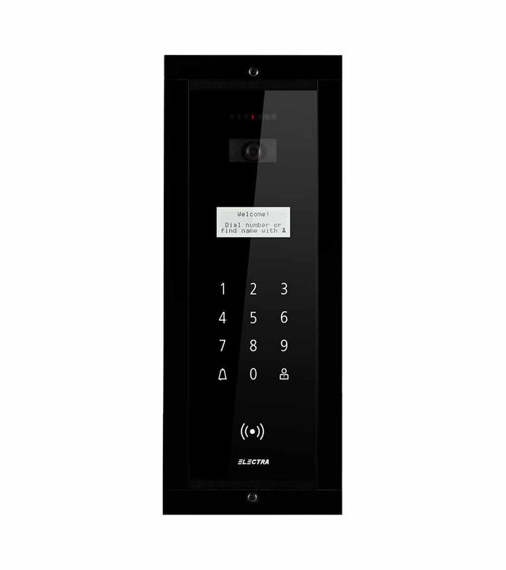 Panou video exterior smart, blocuri 255 apartamente, montaj incastrat, Electra, VPM.BFR02.ELB0R