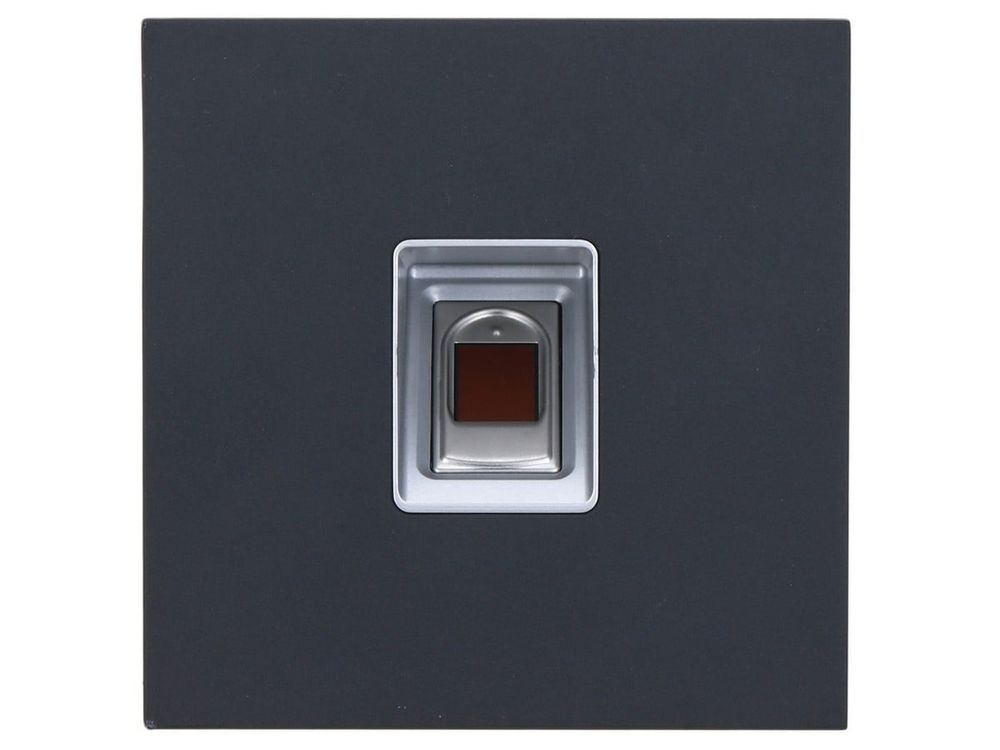 Modul acces cu amprenta, pentru videointerfon, Dahua VTO4202FB-MF, 5VDC, IK07, IP65, aluminium negru