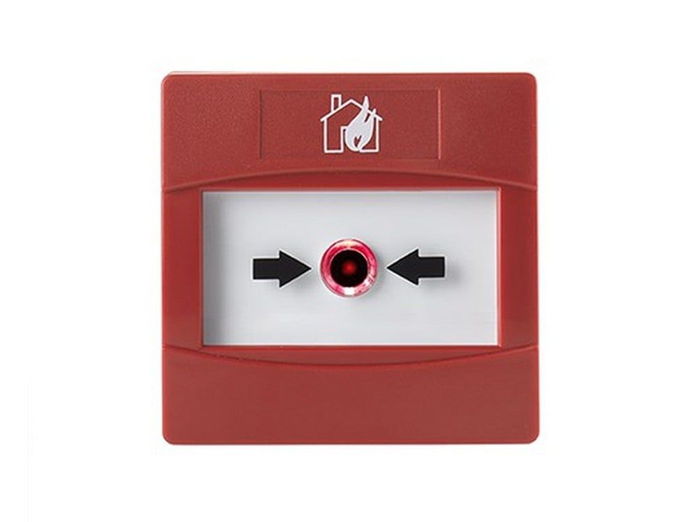 Buton manual wireless de incendiu Inim FireVibes, resetabil, radio bidirectional, raza 200m, WC0010
