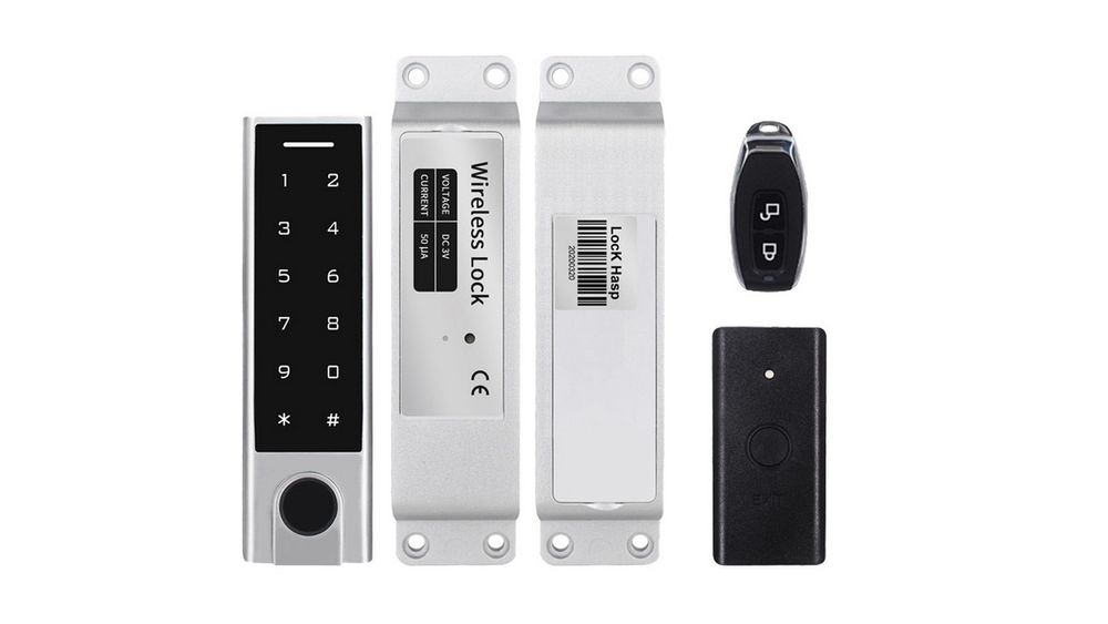 Kit wireless control acces cu PIN, card 125KHz EM si amprenta, IP65, SECUKEY WS2