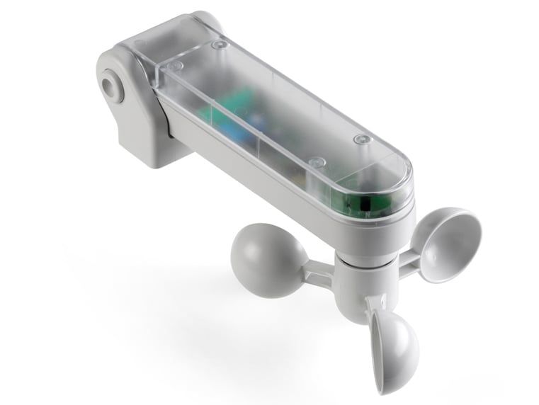 WS Senzor de vant si de soare, transparent, compatibil cu automatizarile Comunello MOWIN, MX00AR02N0T00