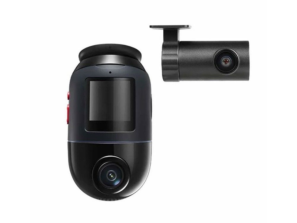 Set 2 camere auto, X800, 8MP 4K, Wi-Fi 6, senzor Starvis 2, detectie AI miscare, control vocal, camera spate RC14, slot card microSD, 70 Mai X800-2BK