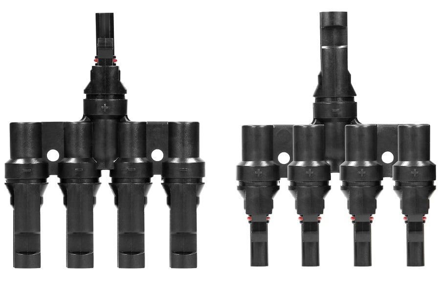 Set conectori MC4-Y-4 pentru split cablu solar, Orno OR-PV-13611