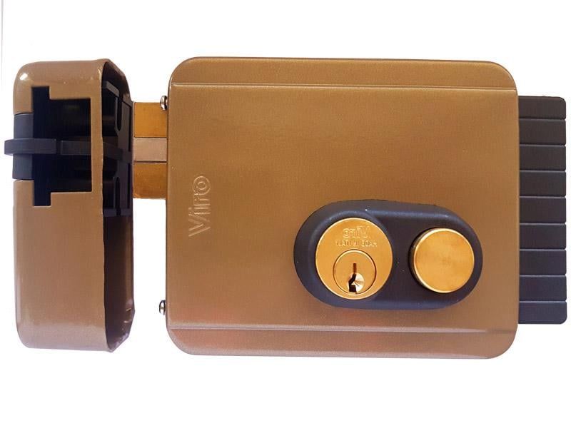 Yala aplicata stanga, de exterior, cu buton, 12V VIRO-V05S