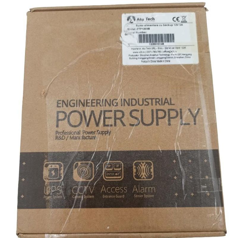 [RESIGILAT] Sursa alimentare cu Back-up 12V-3A ZTP1203B-R1
