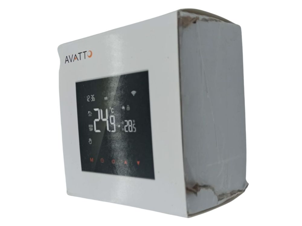 [RESIGILAT] Termostat smart, Wireless Zigbee, TUYA, Display LCD, touch, control vocal, Avatto, ZWT100-WH-3A-R1