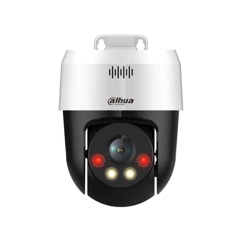 Camera supraveghere PT IP, 3MP, lentila 4mm, IR 30m si lumina alba Smart Dual Light, H.265 DWDR SMD 3.0 IVS, audio bidirectional, sirena si lumina avertizare, slot microSD 256GB, PoE, 12VDC, IP66, DH-SD2A300NB-GNY-A-PV