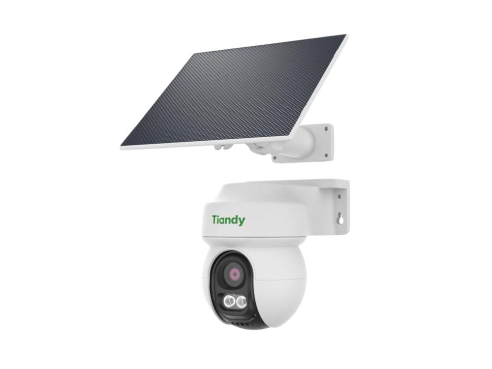 Camera supraveghere 4G cu panou solar Tiandy, 4mm, 3MP, Rotire si