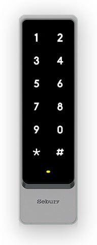 Tastatura control acces slim, Sebury sTouch2s, Rfid, Mifare, Releu, Wiegand, IP65, Taste Touch iluminate
