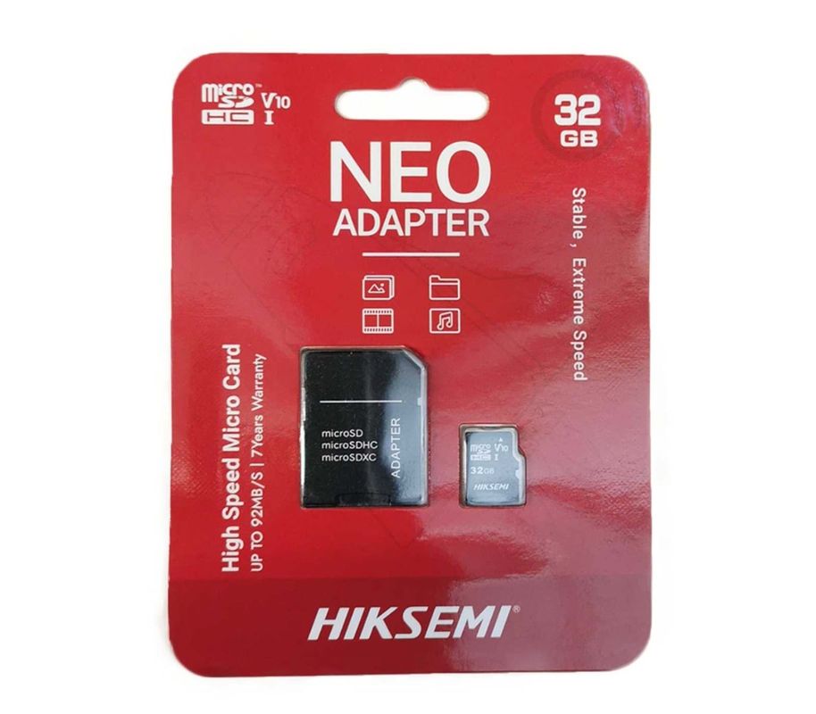 Micro SD 32GB Clasa v30 cu adaptor 92Mb/s - Hikvision - A2t.ro