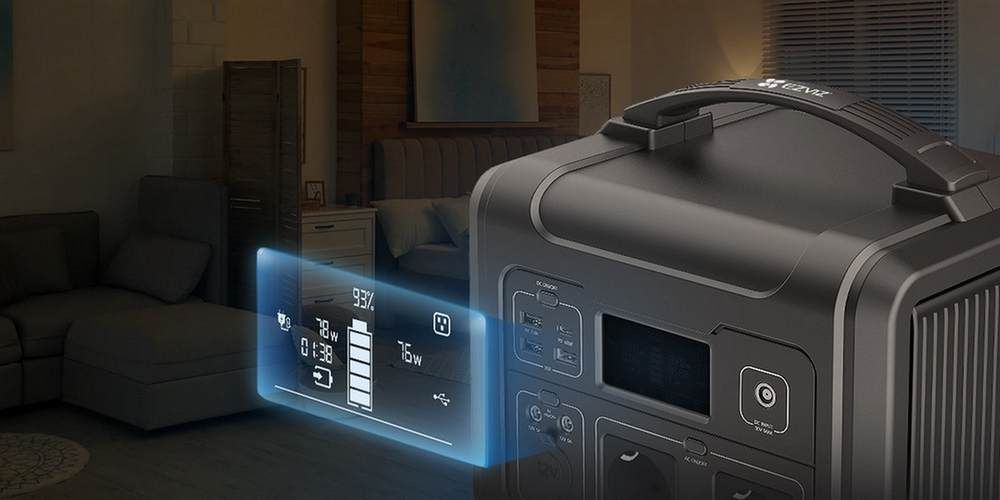 Statie de incarcare portabila Ezviz PS600, 607Wh, USB, Lumina LED