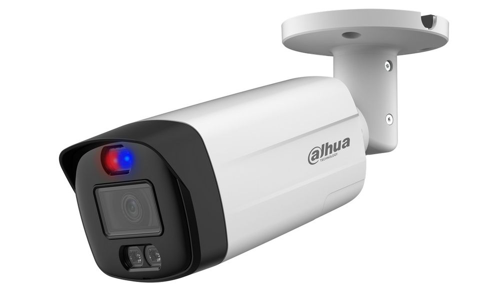 [RESIGILAT] Camera HDCVI 5MP cu alarma optica Rosu-Albastru, Iluminator Dual LED si IR 40m, 3.6mm, Microfon, HAC-ME1509TH-A-PV-0360B-S2-R1