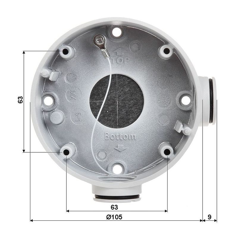 Doza de conexiuni HIKVISION, diametru sistem prindere 88.5mm, DS Doza de conexiuni HIKVISION, diametru sistem prindere 88.5mm, DS