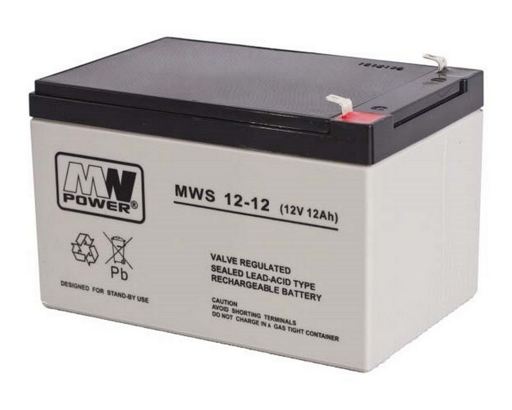 Acumulator 12V, 12Ah, fara intretinere, MW Power,  MWS 12-12