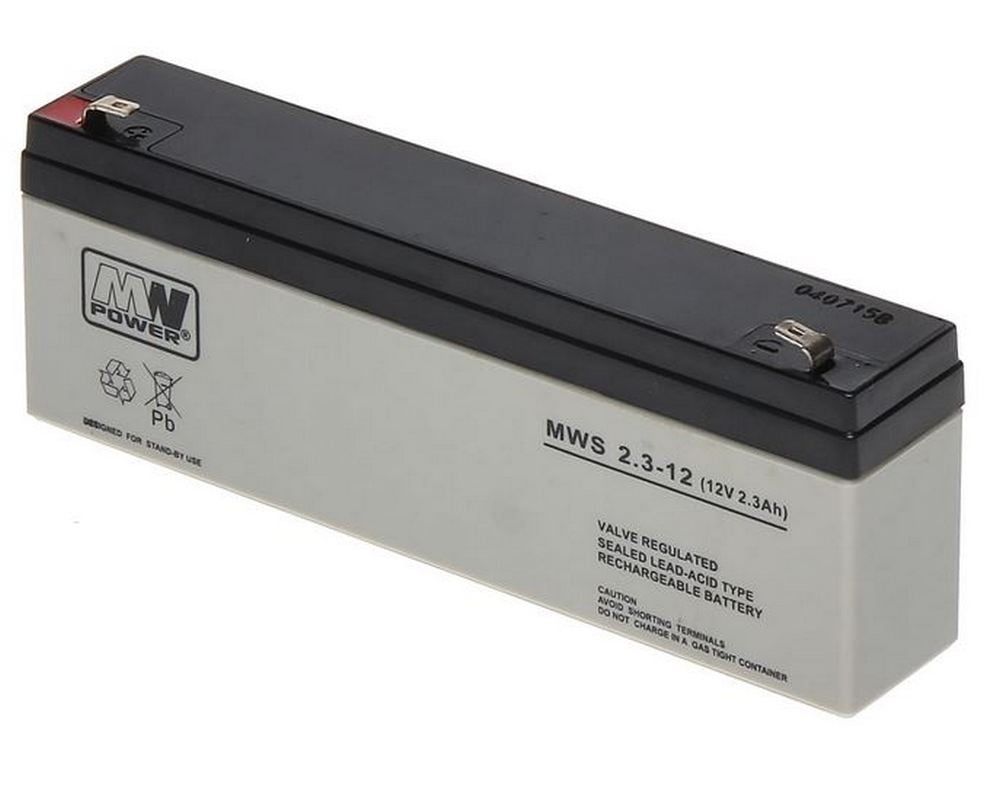 Acumulator 12V, 2.3Ah, MW Power, MWS 2.3-12