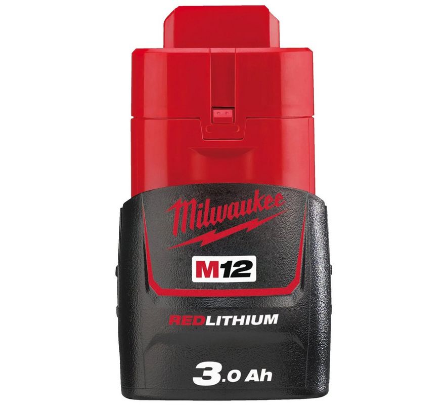 Acumulator M12 B3 Milwaukee 4932451388, 3A, 12V, protectie REDLITHIUM, carcasa sudata
