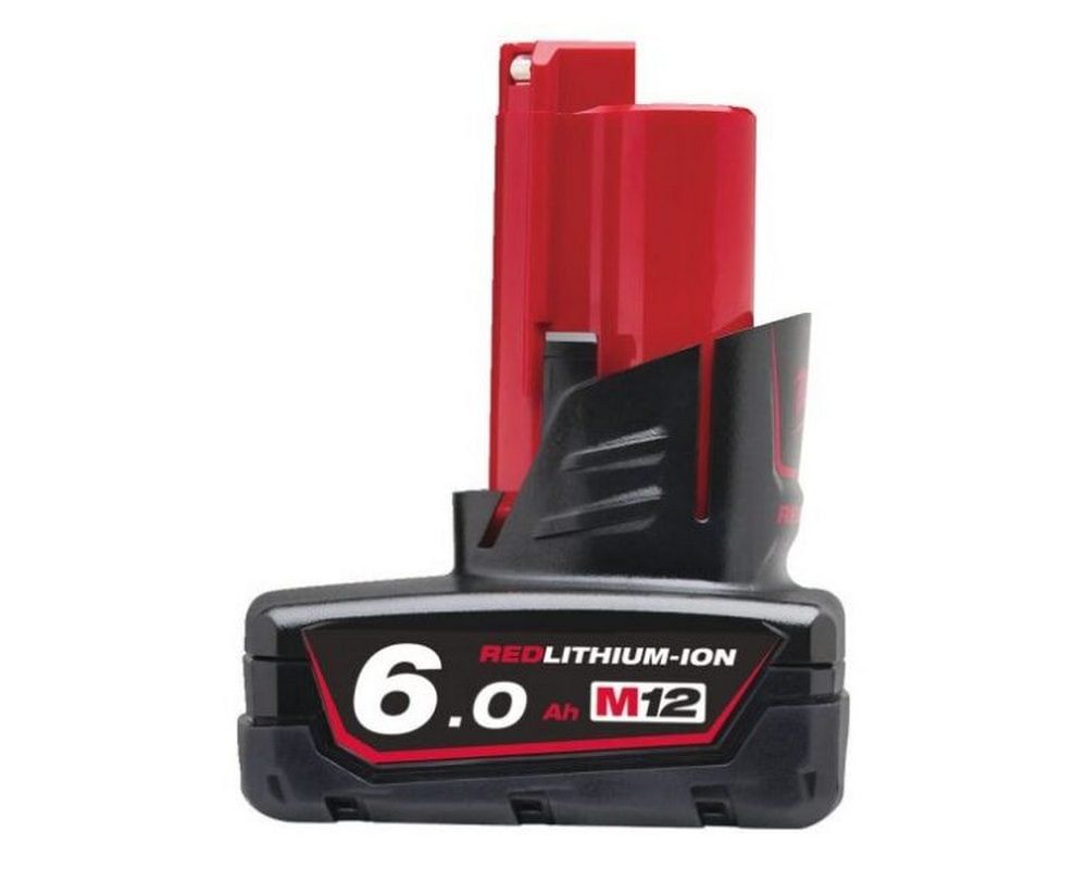 Acumulator Milwaukee M12 6.0 Ah, 12V, Tehnologie REDLITHIUM, Compatibilitate Sistem M12, 4932451395