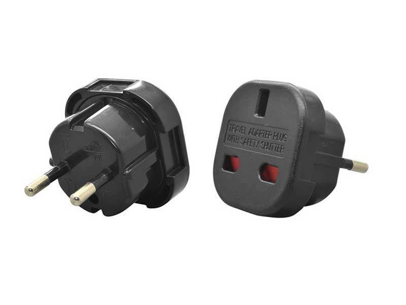 Adaptor pentru stecher priza Anglia la priza din Romania, UK - RO-NEGRU
