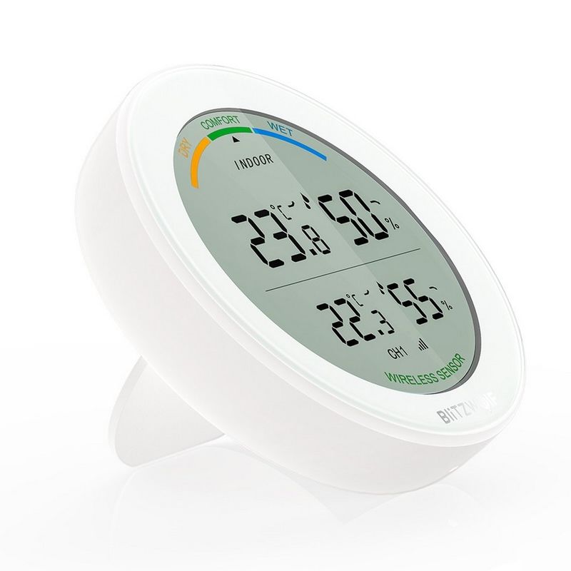 Statie meteo wireless, display alb, suporta 3 senzori