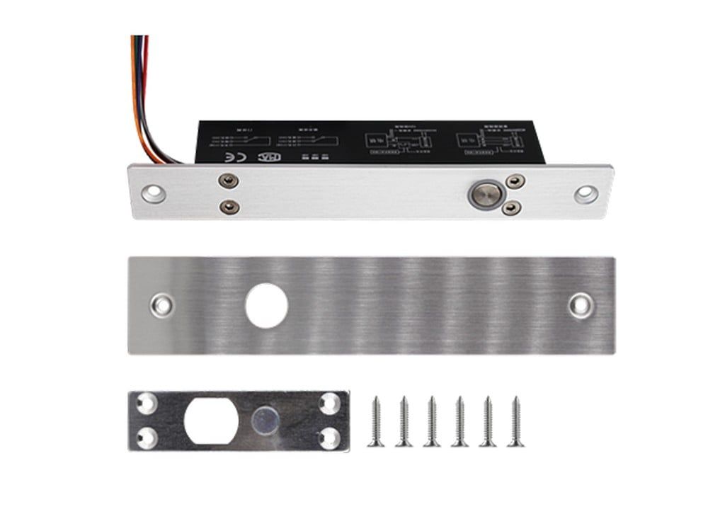 Bolt electric, fail safe, NC/NO/COM, temporizator, 12V,  1500 kgf, SECUKEY, C-Strike 5