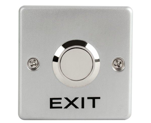 Buton de iesire aplicabil, actionare prin apasare, NO/NC, aliaj de zinc, Safer PBK-G-19SS-2