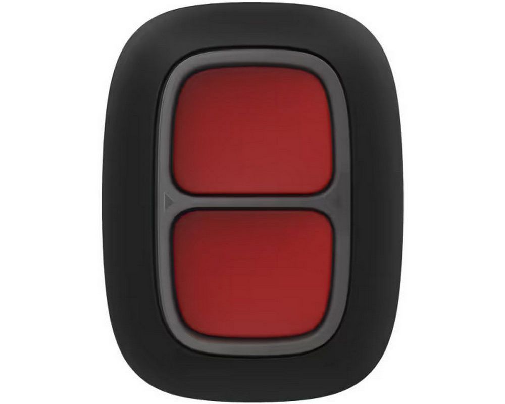 Buton de panica dublu wireless Ajax, 868 Mhz 1.3km, IP55, negru, AJAX DOUBLE BUTTON BL