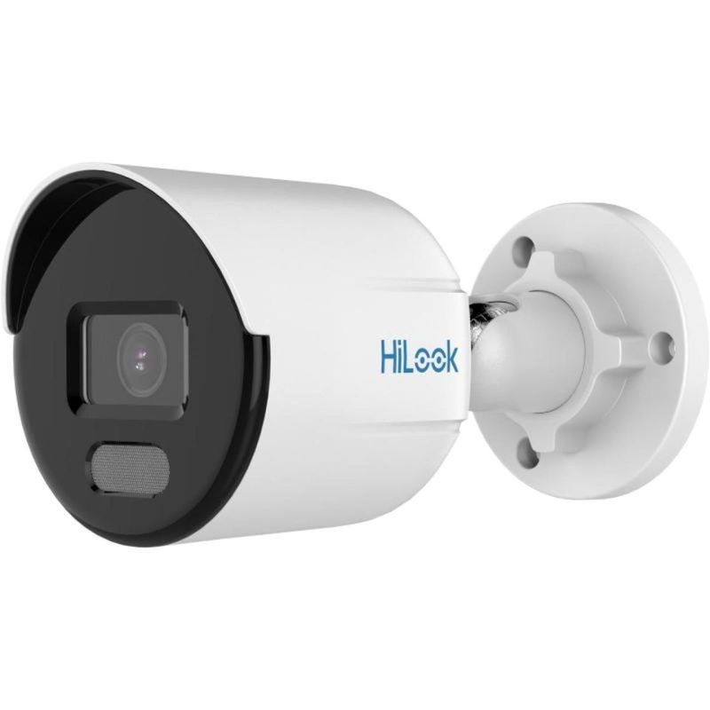 Camera supraveghere IP exterior Hikvision HiLook IPC-B129HA 2.8mm, 2 MP, ColorVu,lentila 2.8mm, LED alb 30m, detectie om/vehicul, PoE, IP67, H.265+