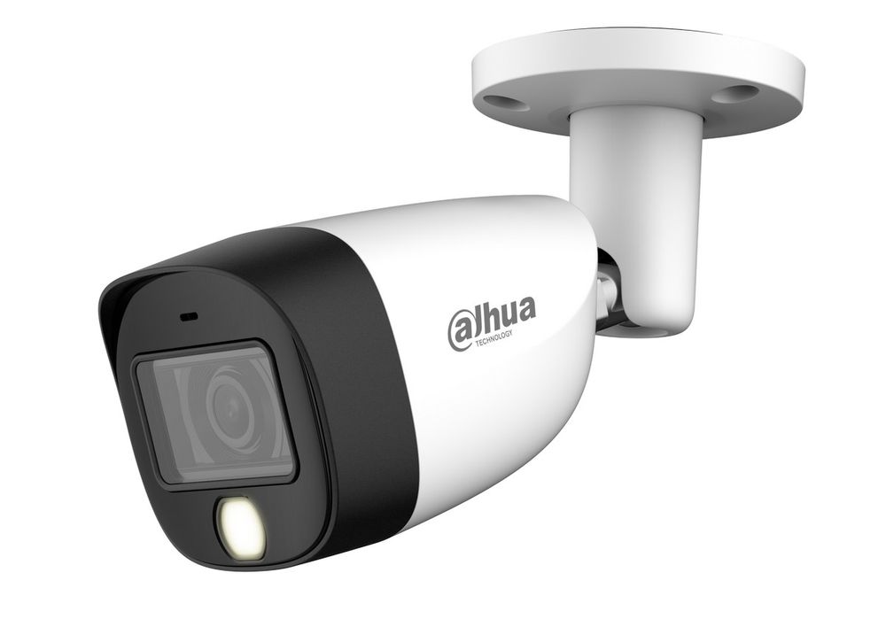 Camera de supraveghere bullet HDCVI Dahua HAC-HFW1500CM-IL-A-0280B-S2, 5MP, Smart Dual Light 20m, Microfon incorporat, IP67