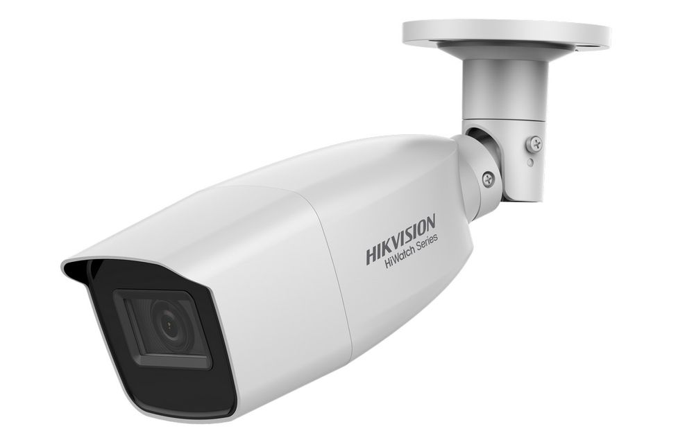 Camera de supraveghere de exterior cu lentila varifocala Hikvision EXIR 2.0, 2 MP Full HD, IR 40m, 4 in 1, HiWatch HWT-B320-VFC
