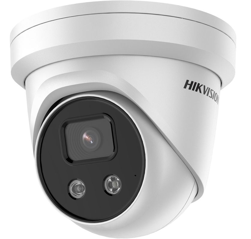 Camera IP Hikvision cu alarma vizuala si sirena, 4MP 2K, IR 30m, Microfon, AcuSense, DarkFighter, DS-2CD2346G2ISUSLC