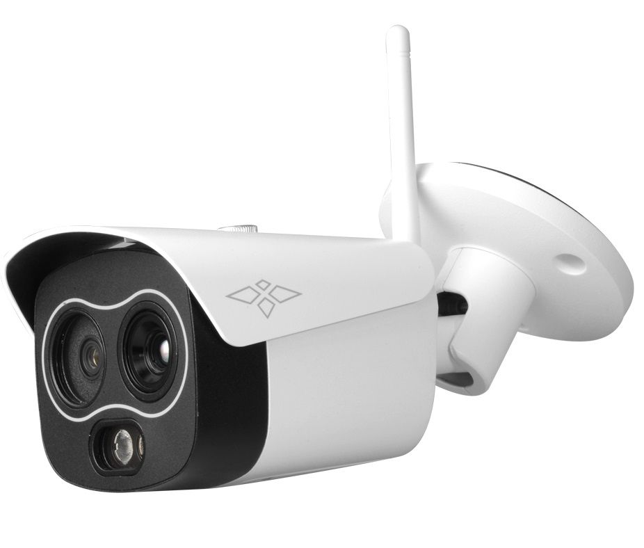 Camera IP cu termoviziune, lentila termica de 7mm si normala de 8mm, Detectare foc si temperatura, XS-IPTB202A-7D4W-AI