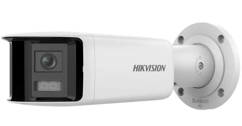 Camera supraveghere IP panoramica, Hikvision DS-2CD2T47G2P-LSU/SL(2.8mm)(C), 2 x 2.8mm, detectare miscare, LED 40m, alarma