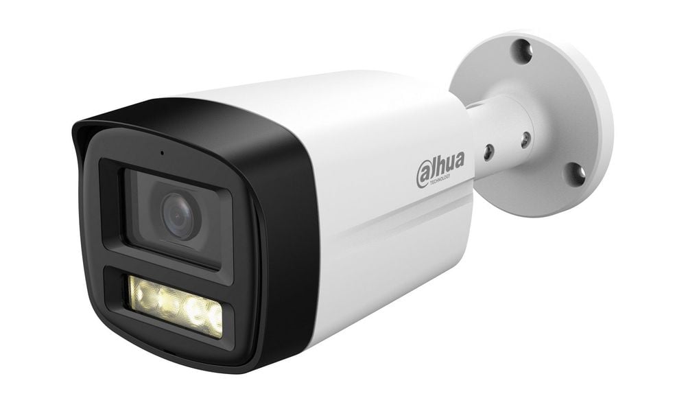Camera supraveghere HDCVI Dahua HAC-HFW1500TLM-IL-A-0280B-S3, 5MP, 2.8mm, Iluminare duala 40m, Microfon, IP67