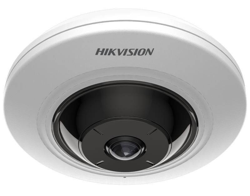 Camera supraveghere IP Fisheye Hikvision DS-2CD2955G0-ISU(1.05mm), 5MP, 180°, IR 8m, Microfon, PoE