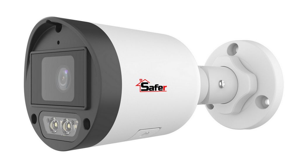 Camera supraveghere IP Safer , 4MP, 2.8mm, iluminare duala 30m, microfon, detectie miscare, slot microSD, PoE, IP67, SAF-IPCBM4MP30-DL28(U)