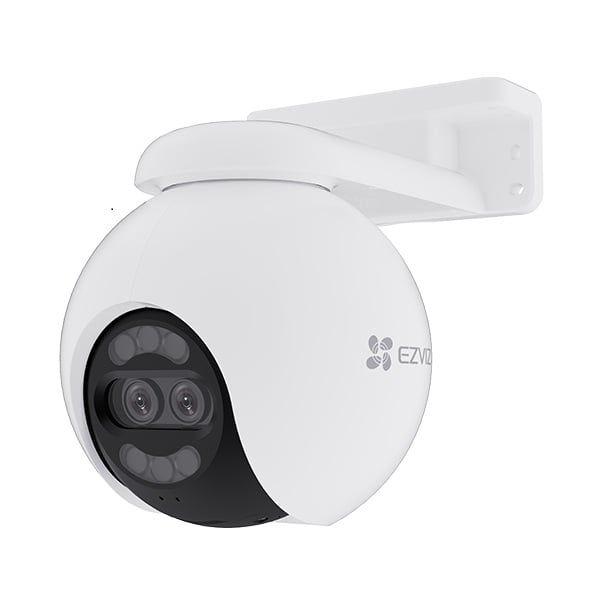 Camera wireless cu rotire de pe mobil Ezviz H80x Dual, 2 Lentile, Iluminare nocturna ColorFull, Detectie AI, CS-H80x(8MP+2MP4mm)	