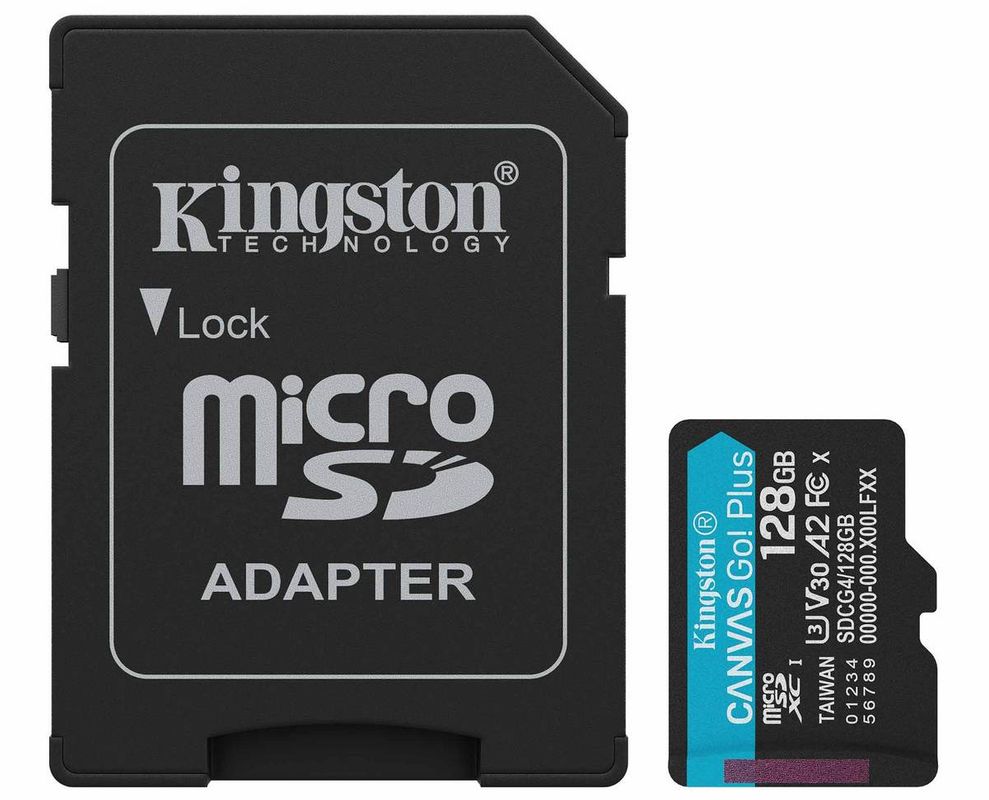 Card microSD 128GB Kingston Canvas Go Plus, pana la 200MB/s, SDCG4/128GB