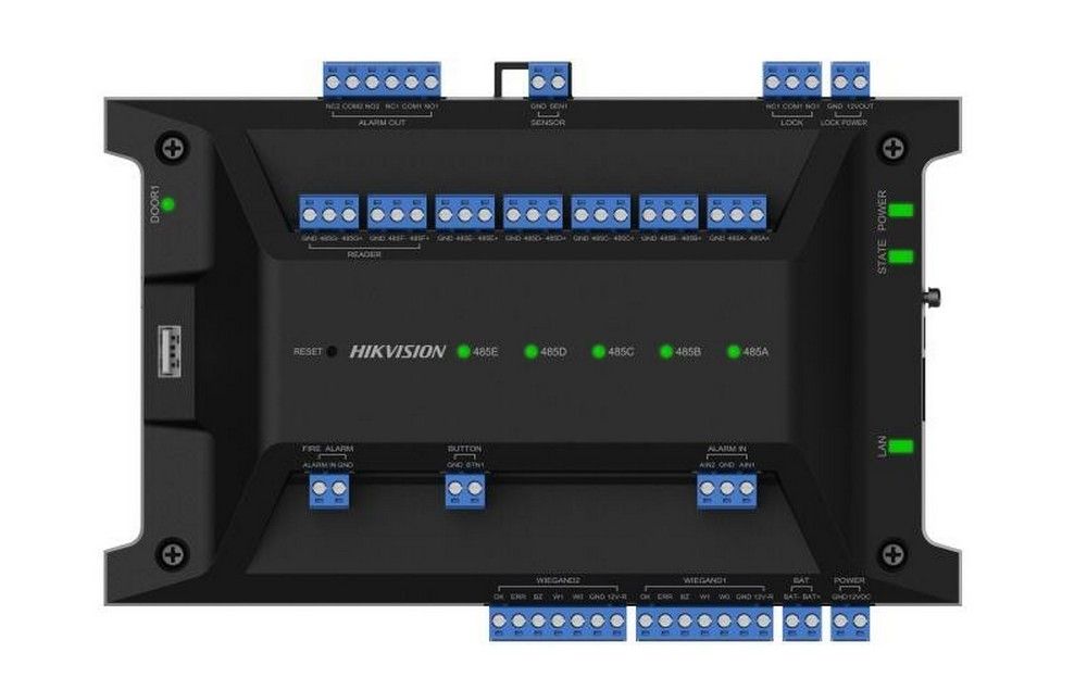 Centrala Control Acces Hikvision DS-K2701X(P), 1 Usa, Extensibil