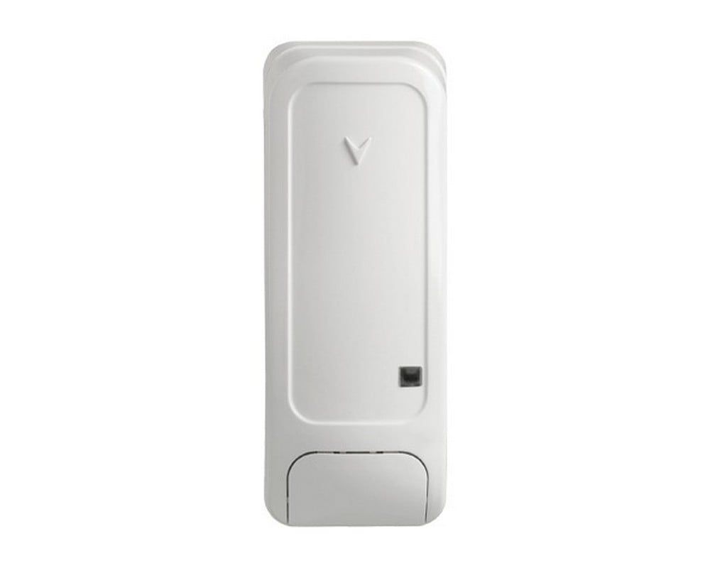 Contact magnetic wireless DSC NEO PG8945, frecventa 868 MHz, alb, intrare auxiliara programabila