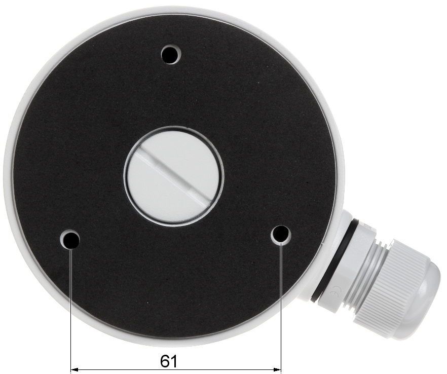 Doza de conexiuni din aluminiu, Alb, Cu presetupa, Potrivita