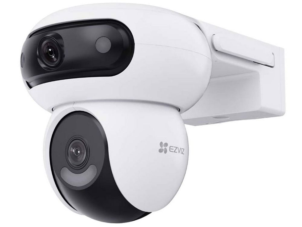 Camera de supraveghere duala Ezviz CS-H90 (4MP+4MP), Wi-Fi, 2K x2 , Full Color, functii AI detectie umana- vehicule, audio bidirectional, vedere panoramica, rotire- inclinare din aplicatie, slot card microSD