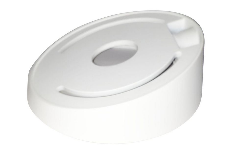 Doza inclinata de montaj pe tavan pentru camere dome, plastic, alba, 111 x 39.2mm, Hikvision DS-1259ZJ
