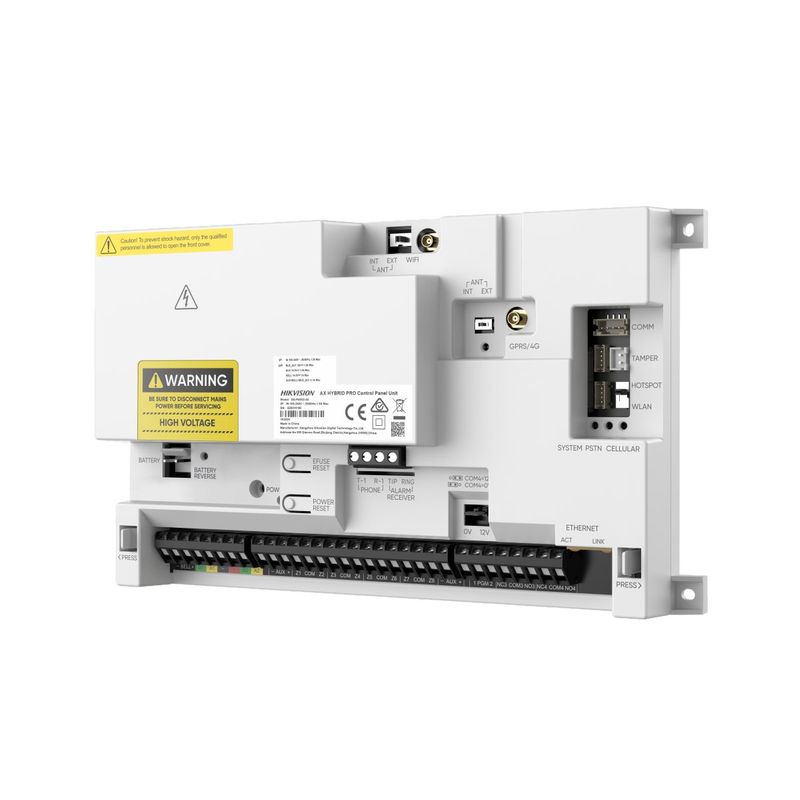 Centrala Alarma Hikvision AX Hybrid Pro, 64 zone, Dual Bus, LAN
