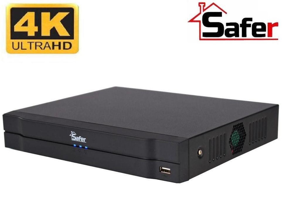 DVR 4 canale SAFER Pentabrid, 4K, 1 x HDD, H.265+, audio prin