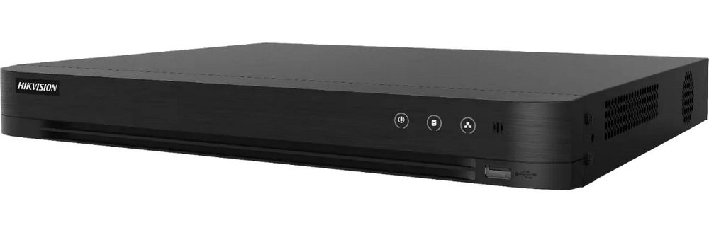 DVR 16 canale, AcuSense, 8MP, Audio over Coaxial, 2x SATA, PoC, Compresie H265 Pro+, Hikvision IDS-7216HUHI-M2PAC(C)