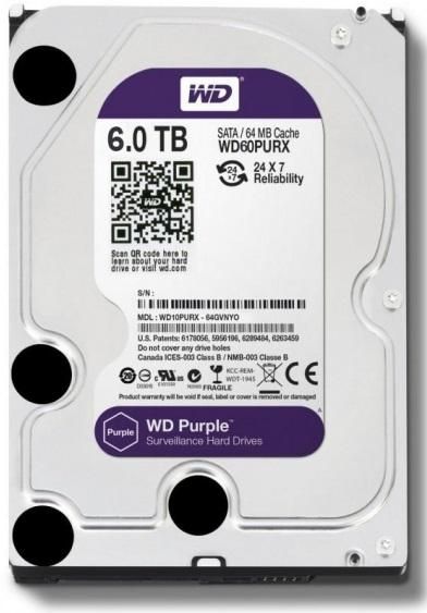 Hard Disk 6TB Western Digital Purple WD60PURX - A2t.ro